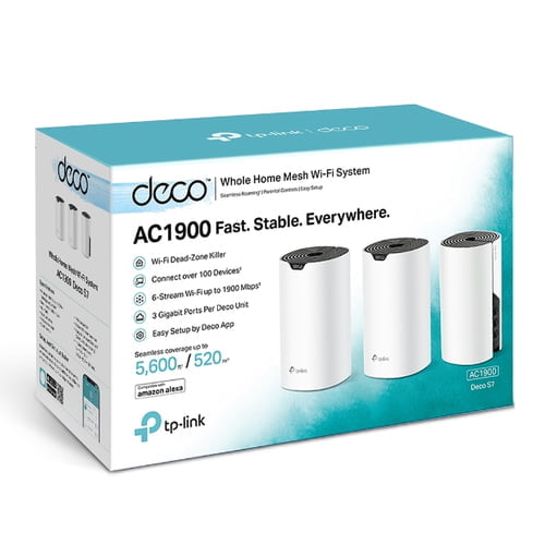 TP-Link Deco S7 (3-pack) Dual-band (2.4 GHz / 5 GHz) Wi-Fi 5 (802.11ac) White, Black Internal - Image 5