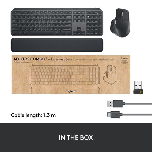 Logitech MX Keys combo for Business Gen 2 keyboard Mouse included RF Wireless + Bluetooth QWERTY UK - Image 9