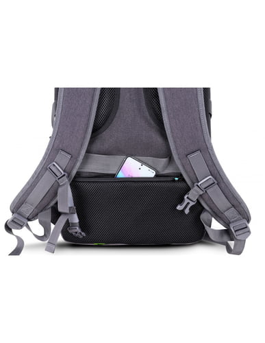 Urban Factory HTE17UF backpack Travel backpack Black, Grey Mesh, Polyester, Recycled plastic, Steel - Image 5