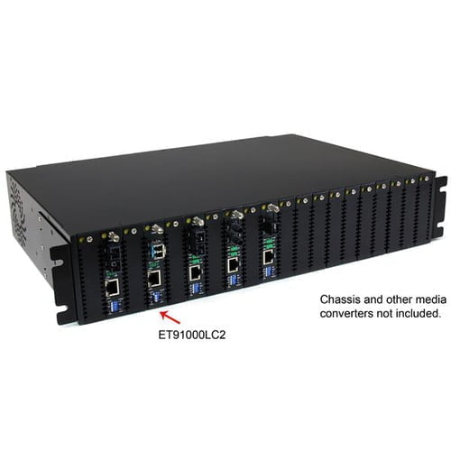 StarTech.com ET91000LC2 network media converter 2000 Mbit/s 850 nm Multi-mode Black - Image 4