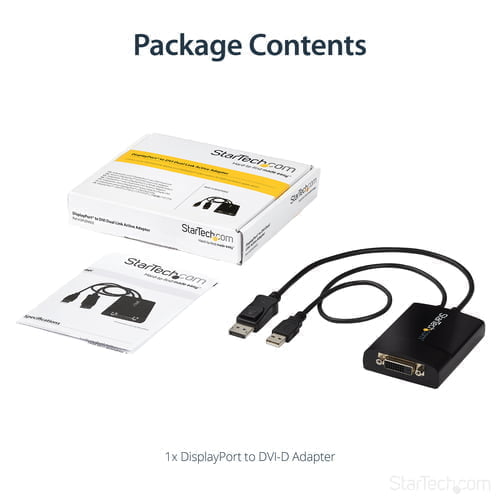 StarTech.com DP2DVID2 video cable adapter 0.37 m Black - Image 11