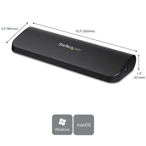 StarTech.com USB3SDOCKHDV laptop dock/port replicator Wired USB 3.2 Gen 1 (3.1 Gen 1) Type-B Black - Image 2
