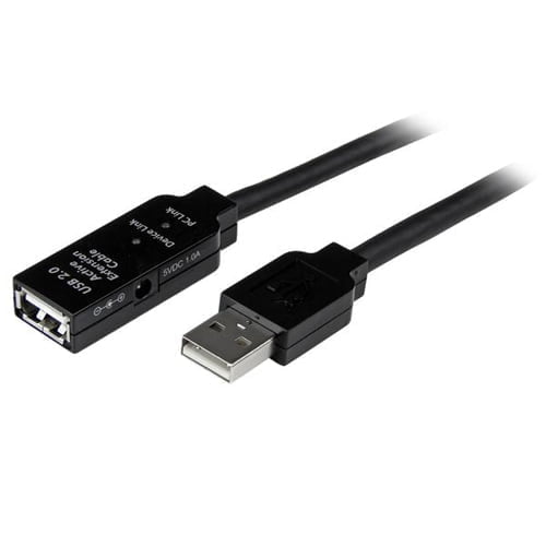 StarTech.com 10m, USB2.0 - USB2.0 USB cable USB A Black