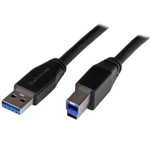 StarTech.com USB3SAB10M USB cable USB 3.2 Gen 1 (3.1 Gen 1) USB A USB B Black - Image 2