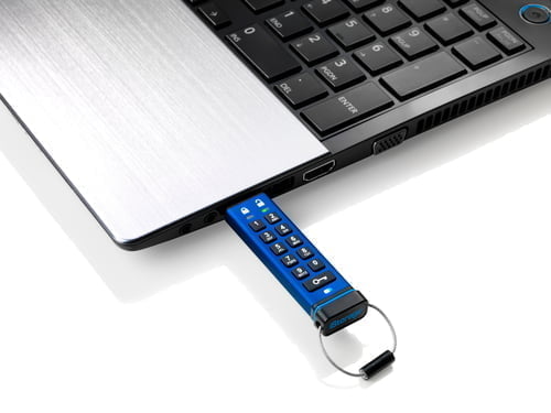 iStorage datAshur Pro USB flash drive USB Type-A 3.2 Gen 1 (3.1 Gen 1) Blue - Image 3