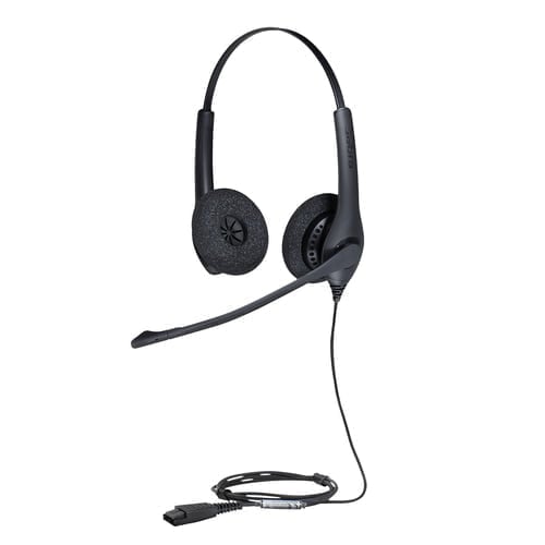 Jabra Biz 1500 Duo QD Headset Wired Head-band Office/Call center Bluetooth Black