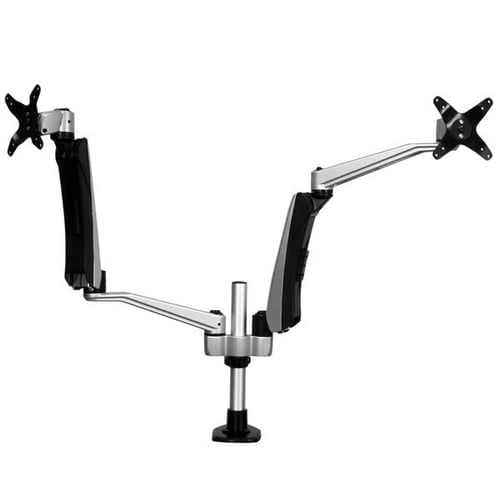 StarTech.com ARMDUAL30 monitor mount / stand 76.2 cm (30") Black, Silver - Image 6