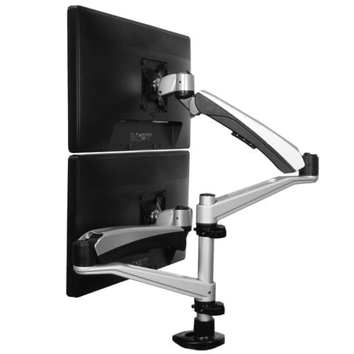 StarTech.com ARMDUAL30 monitor mount / stand 76.2 cm (30") Black, Silver - Image 12