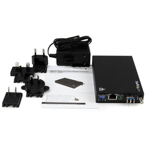 StarTech.com ET91000SM20 network media converter 2000 Mbit/s 1310 nm Single-mode Black - Image 5