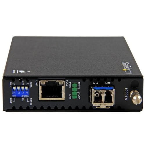 StarTech.com ET91000SM20 network media converter 2000 Mbit/s 1310 nm Single-mode Black - Image 2