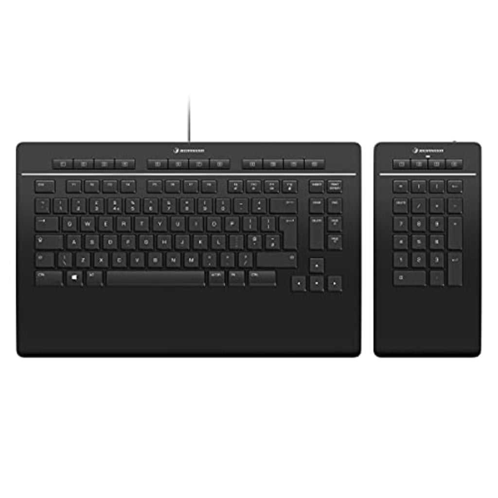 3Dconnexion Pro with Numpad keyboard USB + RF Wireless + Bluetooth QWERTY English Black