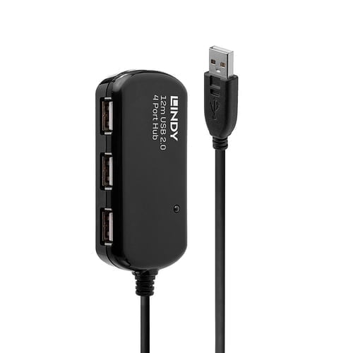 Lindy 42783 interface hub 480 Mbit/s Black