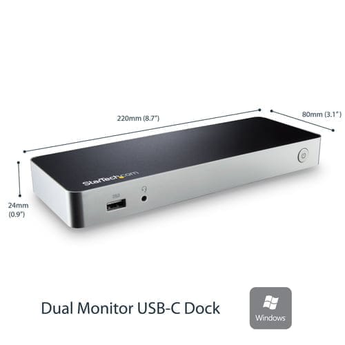 StarTech.com MST30C2HHPDU laptop dock/port replicator Wired USB 3.2 Gen 1 (3.1 Gen 1) Type-C Black, - Image 10