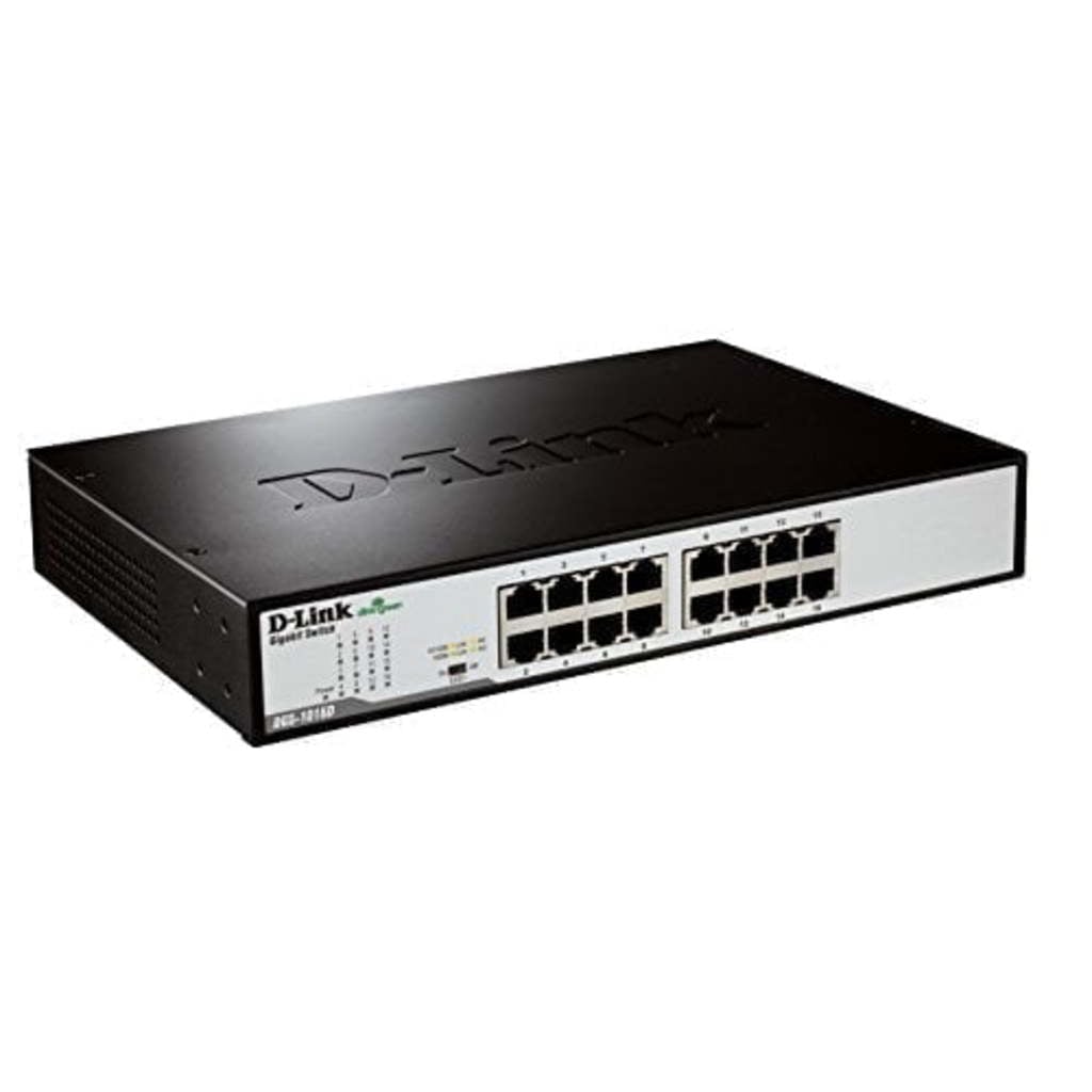 D-Link 16-Port 10/100/1000 Rackmountable Switch Unmanaged