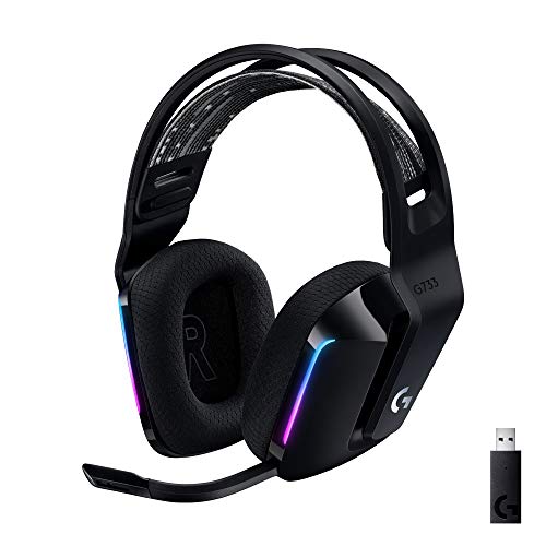 Logitech G G733 LIGHTSPEED Wireless RGB Gaming Headset - Headset - full size - 2.4 GHz - wireless - black
