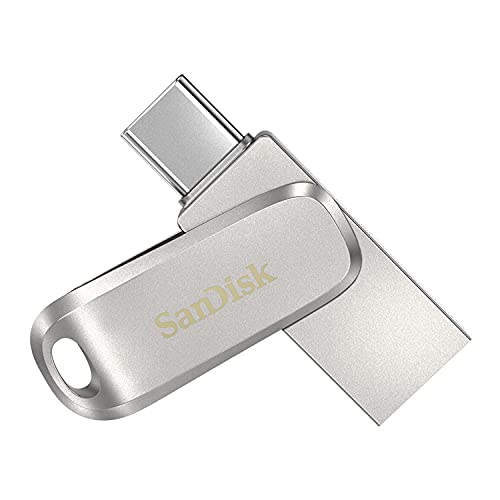 SanDisk Ultra Dual Drive Luxe USB flash drive 256 GB USB Type-A / USB Type-C 3.2 Gen 1 (3.1 Gen 1) Stainless steel