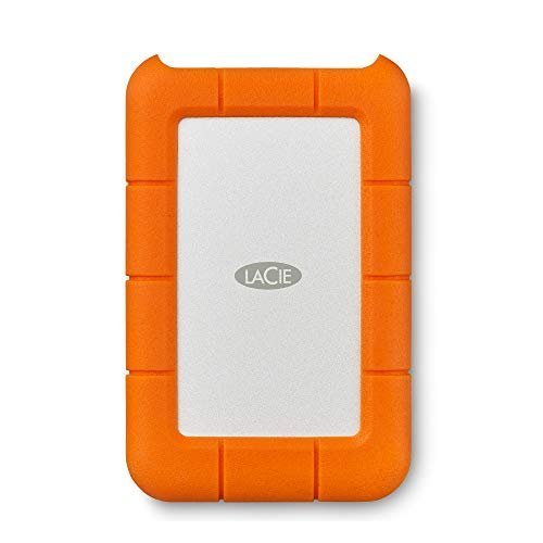 LaCie Rugged Secure external hard drive 2 TB Orange, White