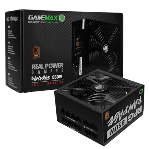 Gamemax RPG Rampage 850W Fully Modular 80 Plus Gold PSU With 140mm FDB Fan