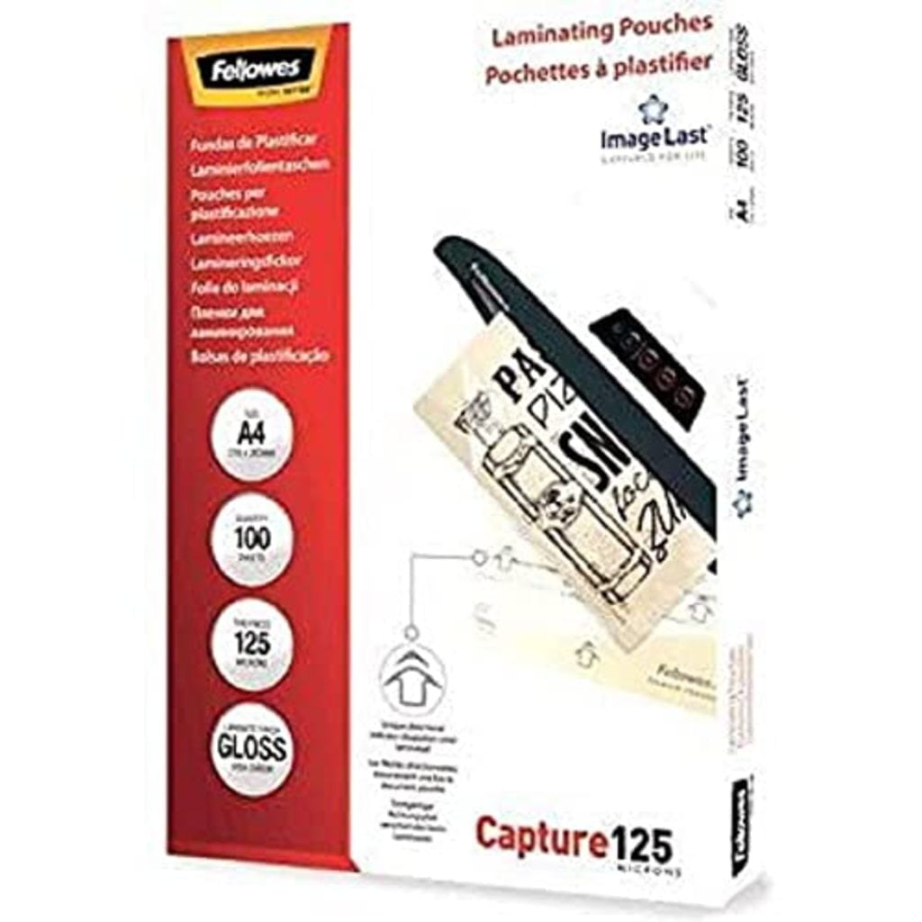 Fellowes ImageLast A4 125 Micron Laminating Pouch - 100 pack