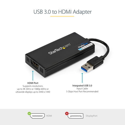 StarTech.com USB32HD4K USB graphics adapter 3840 x 2160 pixels Black - Image 7