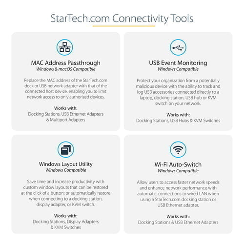 StarTech.com DK30C2HAGPD laptop dock/port replicator Wired USB 3.2 Gen 1 (3.1 Gen 1) Type-C Grey - Image 6