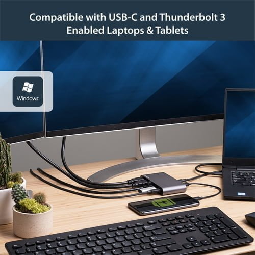 StarTech.com DK30C2HAGPD laptop dock/port replicator Wired USB 3.2 Gen 1 (3.1 Gen 1) Type-C Grey - Image 9
