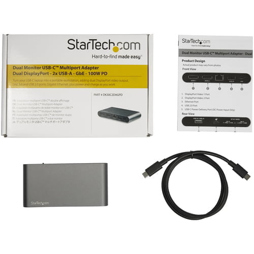 StarTech.com DK30C2DAGPD laptop dock/port replicator Wired USB 3.2 Gen 1 (3.1 Gen 1) Type-C Black - Image 5