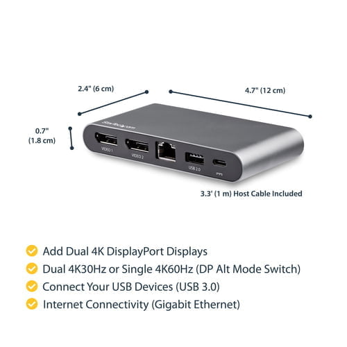 StarTech.com DK30C2DAGPD laptop dock/port replicator Wired USB 3.2 Gen 1 (3.1 Gen 1) Type-C Black - Image 12