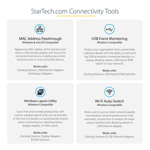 StarTech.com DK30C2DAGPD laptop dock/port replicator Wired USB 3.2 Gen 1 (3.1 Gen 1) Type-C Black - Image 6