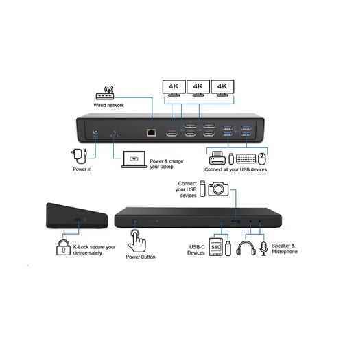 Origin Storage 40AF0135UK-OS laptop dock/port replicator USB 3.2 Gen 1 (3.1 Gen 1) Type-A + Type-C - Image 2