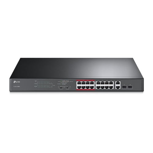 TP-Link TL-SL1218MP Gigabit Ethernet (10/100/1000) Power over Ethernet (PoE) 1U Black