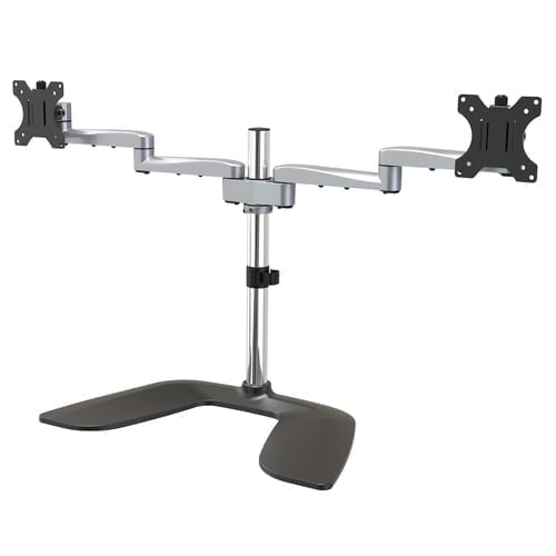 StarTech.com ARMDUALSS monitor mount / stand 81.3 cm (32") Black, Silver Desk