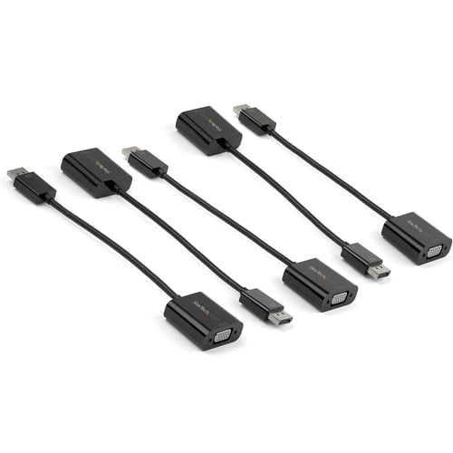StarTech.com DP2VGA3X5 video cable adapter 0.1 m VGA (D-Sub) Black