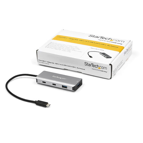StarTech.com HB31C2A2CB interface hub USB 3.2 Gen 2 (3.1 Gen 2) Type-C 10000 Mbit/s Black, Grey - Image 6