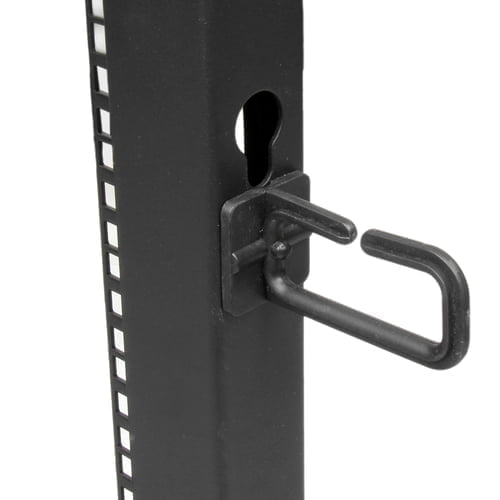 StarTech.com 4POSTRACK8U rack cabinet Freestanding rack Black - Image 3