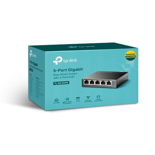 TP-Link TL-SG105PE network switch Managed L2 Gigabit Ethernet (10/100/1000) Power over Ethernet - Image 4