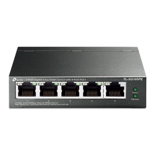 TP-Link TL-SG105PE network switch Managed L2 Gigabit Ethernet (10/100/1000) Power over Ethernet