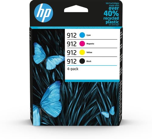 HP 912 4-pack Black/Cyan/Magenta/Yellow Original Ink Cartridges ink cartridge 4 pc(s) Standard Yield