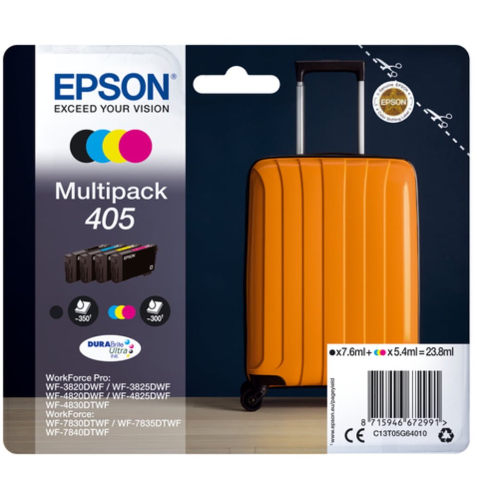 Epson 405 DURABrite Ultra Ink ink cartridge 1 pc(s) Original Standard Yield Black, Cyan, Magenta,