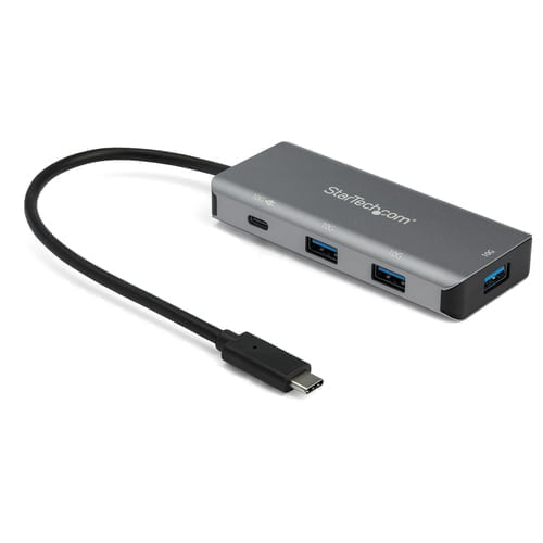 StarTech.com HB31C3A1CPD3 interface hub USB 3.2 Gen 2 (3.1 Gen 2) Type-C 10000 Mbit/s Black, Grey