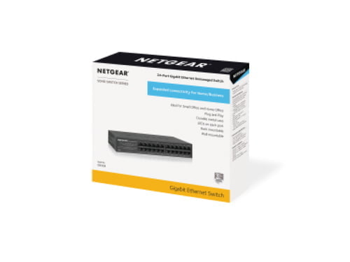 NETGEAR GS324 Unmanaged Gigabit Ethernet (10/100/1000) Black - Image 5