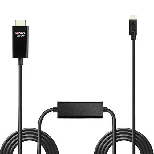 Lindy 43315 video cable adapter USB Type-C HDMI Type A (Standard) Black - Image 2