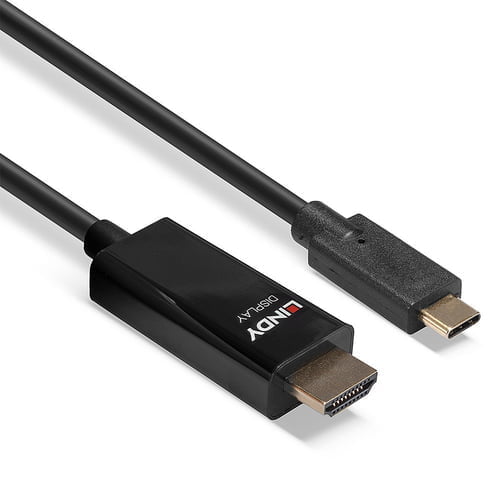 Lindy 43315 video cable adapter USB Type-C HDMI Type A (Standard) Black - Image 3
