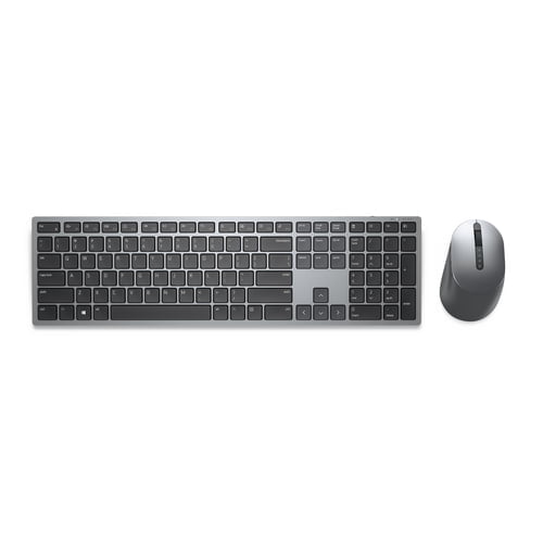 DELL KM7321W keyboard Mouse included RF Wireless + Bluetooth UK English Grey, Titanium