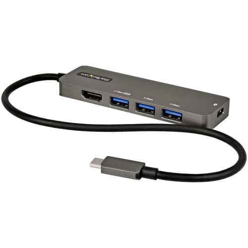 StarTech.com DKT30CHPD3 laptop dock/port replicator USB 3.2 Gen 1 (3.1 Gen 1) Type-C Black, Grey