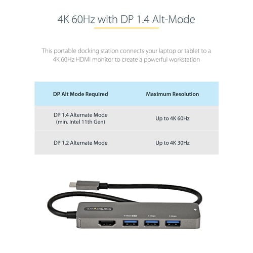 StarTech.com DKT30CHPD3 laptop dock/port replicator USB 3.2 Gen 1 (3.1 Gen 1) Type-C Black, Grey - Image 9
