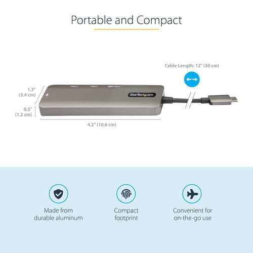 StarTech.com DKT30CHPD3 laptop dock/port replicator USB 3.2 Gen 1 (3.1 Gen 1) Type-C Black, Grey - Image 6