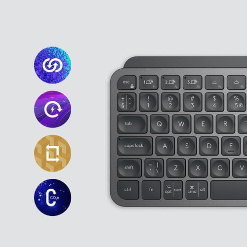 Logitech MX Keys Mini keyboard RF Wireless + Bluetooth QWERTY English Graphite - Image 5