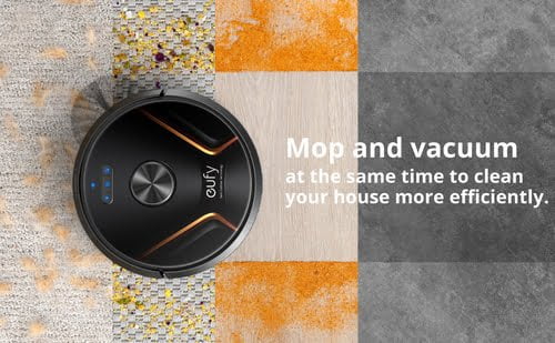 Eufy X8 Hybrid robot vacuum 0.4 L Bagless Black, Orange - Image 10
