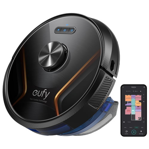Eufy X8 Hybrid robot vacuum 0.4 L Bagless Black, Orange